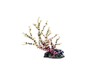 Decor 150 Пластиковый коралл БЕЛЫЙ с чёрным 17*7,5*17,5см