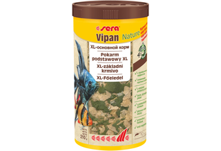 Sera Vipan Nature Large Flakes 1000 мл - универсальный корм для всех видов рыб (крупные хлопья)
