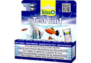 Tetra Тест 6 в 1 GH/kH/NO2/NO3/pH/Cl полоски для пресной воды 25шт