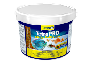 TetraPro Energy 10 л (ведро) - высококачественный энергетический корм для всех видов рыб