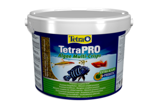 TetraPro Algae 10 л (ведро) - корм с растительными добавками для всех видов рыб