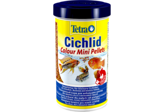 Tetra Cichlid Colour Mini 500 мл - корм для усиления и поддержания окраски цихлид в виде мини-гранул