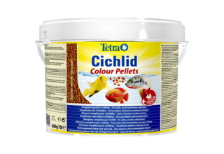 Tetra Cichlid Colour 10 л (ведро) - корм для усиления и поддержания окраски цихлид в виде гранул