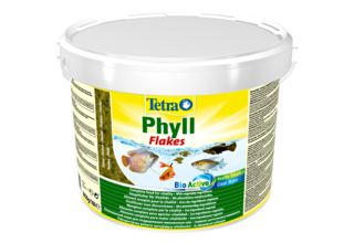 TetraPhyll 10 л (ведро) - растительные хлопья для всех рыб