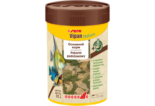 Sera Vipan Nature 100 мл - универсальный корм для всех видов рыб (хлопья)