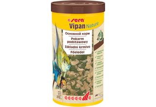 Sera Vipan Nature Корм для рыб 1000 мл - универсальный корм для всех видов рыб (хлопья)