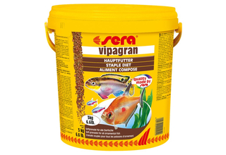 Sera Vipagran Nature 10 л (2,7 кг) - универсальный корм для всех видов рыб (гранулы)