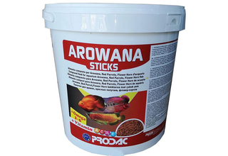 Корм для рыб PRODAC AROWANA STICKS 4,5 кг ВЕДРО 11 литров
