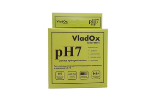 VladOx pH7 - тест для измерения водородного показателя в диапазоне 6,0 - 7,6