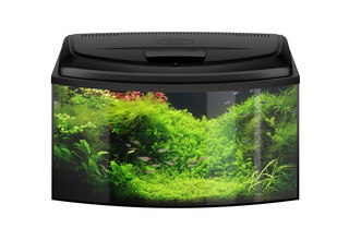 Аквариум AQUA4 FAMILY 80 D&N 2.0 / 102л, ЧЕРНЫЙ, фигурный, 80х35х40см