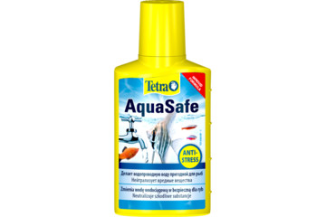 Tetra Aqua Safe 50 мл. на 100 литров. Для подмены воды в аквариуме