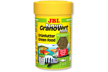 JBL NovoGranoVert mini Refill - Корм в зеленых мини-гранулах для маленьких аквариумных рыб, 100 мл. (35 г.)