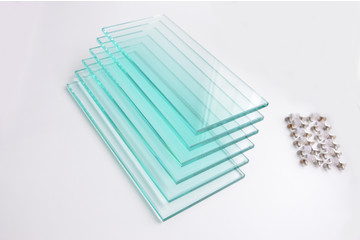 Комплект полированных стеклянных полок Т10 мм. с фурнитурой для подставок ALTUM 135/ CRYSTAL 145 (6 шт.)