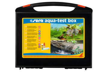Набор из 10 тестов Sera Aqua Test Box (+Cu) + дист.вода, в чемоданчике